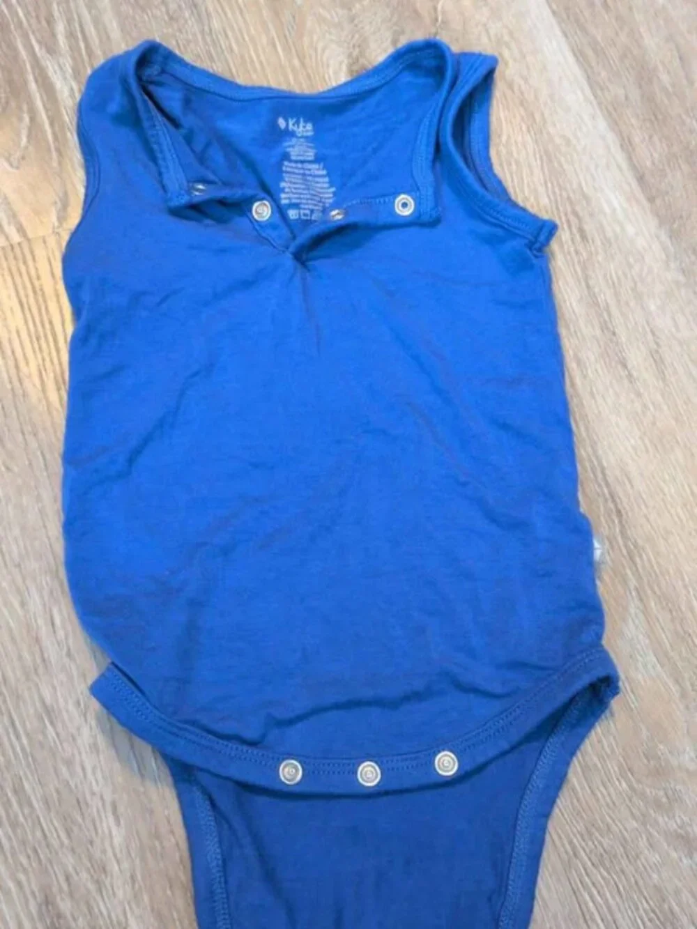 Kyte Baby blue sleeveless bodysuit 3-6 months